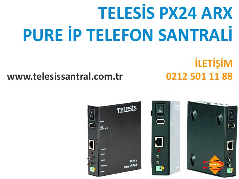 Telesis px24 Arx Pure IP Telefon Santrali Telesis px24 Arx Pure IP Telefon Santrali